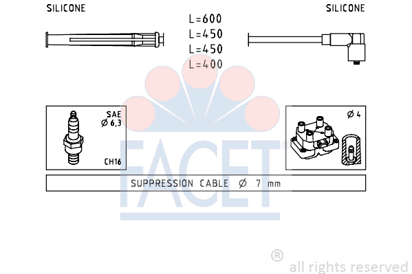 Set cablaj aprinder 4.7230 FACET