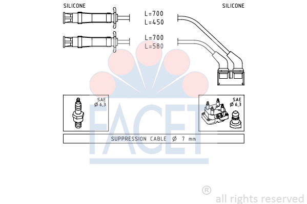 Set cablaj aprinder 4.9446 FACET