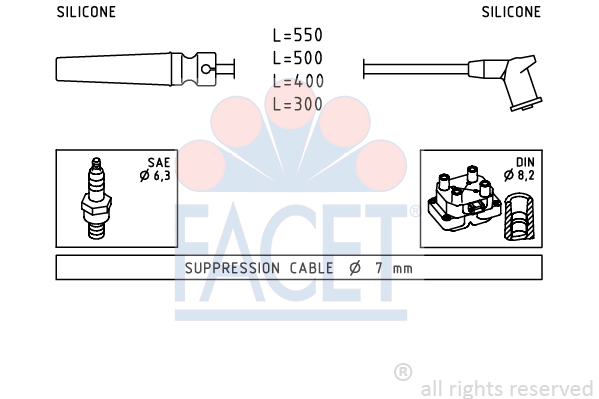 Set cablaj aprinder 4.9509 FACET