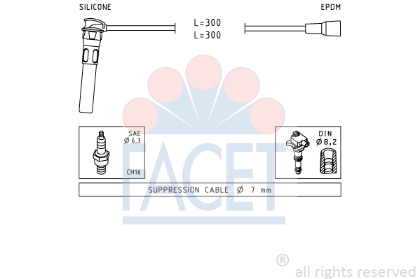 Set cablaj aprinder 4.9889 FACET