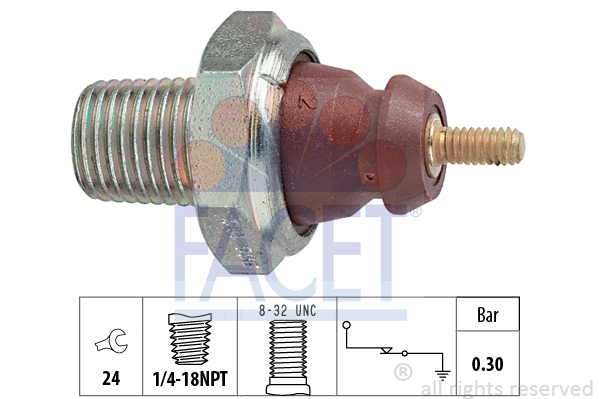 Senzor presiune ulei 7.0011 FACET