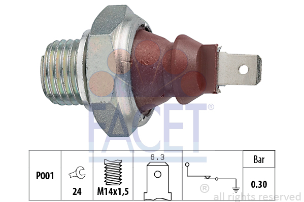 Senzor presiune ulei 7.0023 FACET