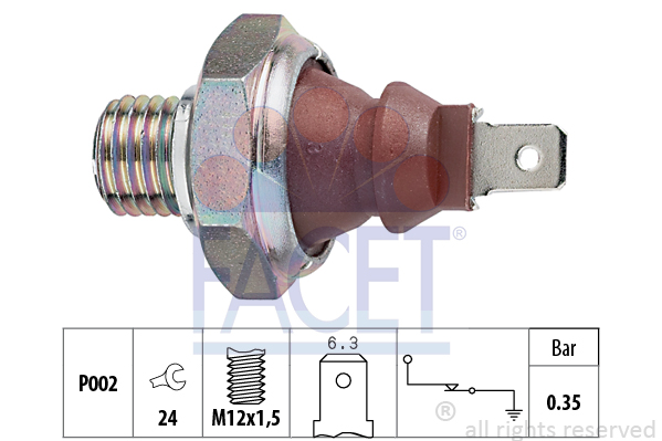 Senzor presiune ulei 7.0026 FACET