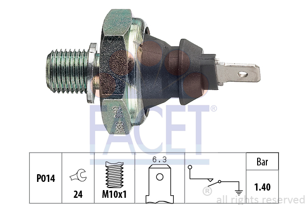 Senzor presiune ulei 7.0046 FACET