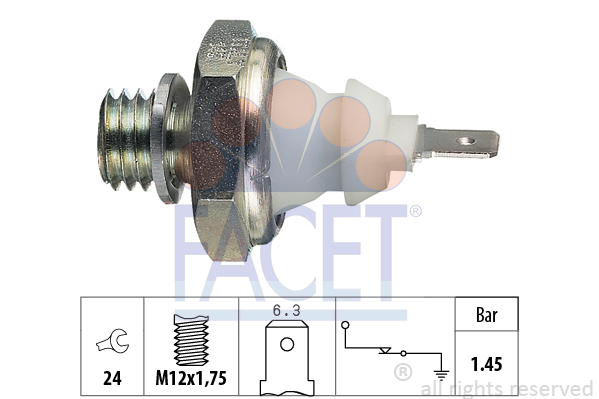 Senzor presiune ulei 7.0058 FACET