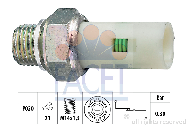 Senzor presiune ulei 7.0076 FACET