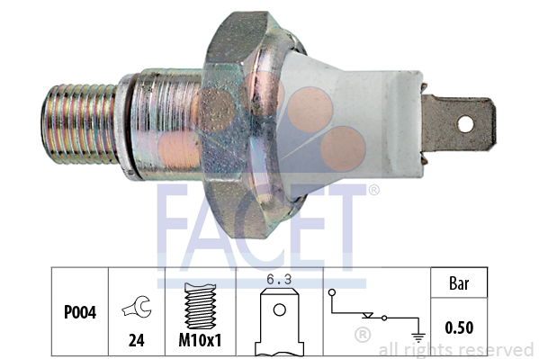 Senzor presiune ulei 7.0119 FACET