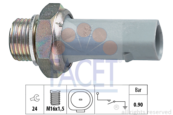 Senzor presiune ulei 7.0150 FACET