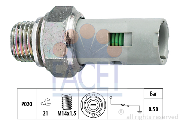 Senzor presiune ulei 7.0151 FACET