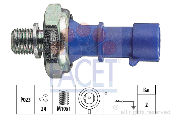 Senzor presiune ulei 7.0163 FACET