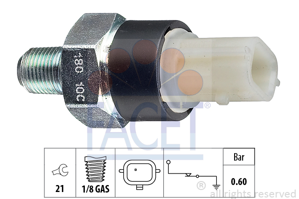 Senzor presiune ulei 7.0180 FACET