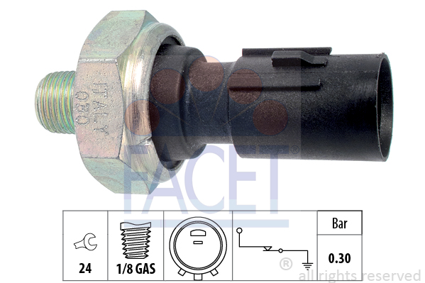 Senzor presiune ulei 7.0195 FACET