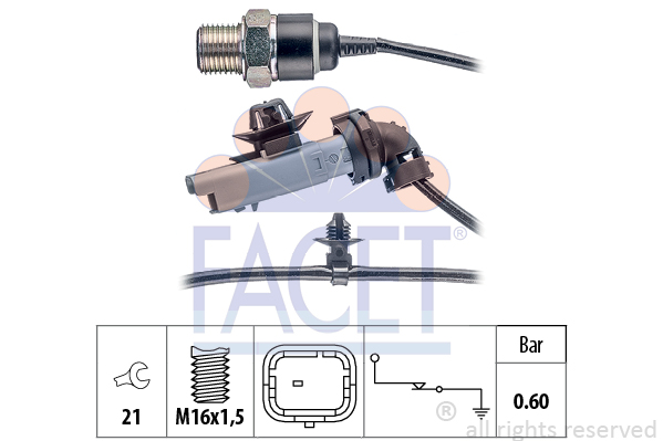 Senzor presiune ulei 7.0199 FACET