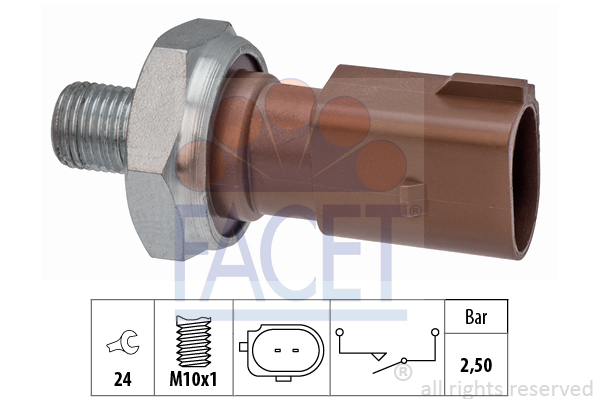 Senzor presiune ulei 7.0205 FACET