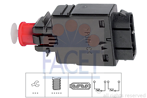 Comutator lumini frana 7.1081 FACET