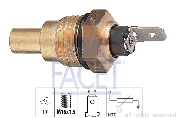 Senzor,temperatura lichid de racire 7.3041 FACET