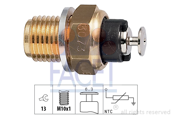 Senzor,temperatura ulei 7.3073 FACET