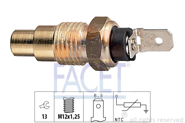 Senzor,temperatura lichid de racire 7.3078 FACET