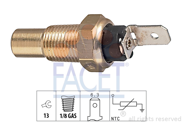 Senzor,temperatura lichid de racire 7.3079 FACET