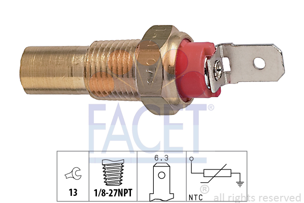 Senzor,temperatura lichid de racire 7.3115 FACET