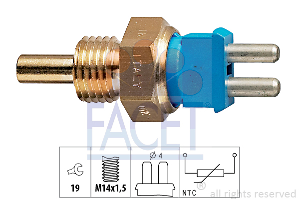 Senzor,temperatura lichid de racire 7.3139 FACET