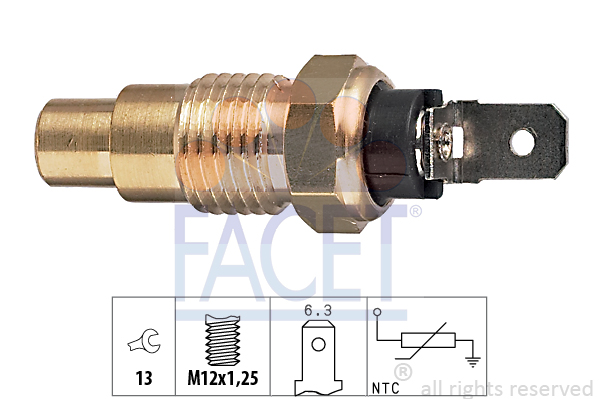 Senzor,temperatura lichid de racire 7.3159 FACET