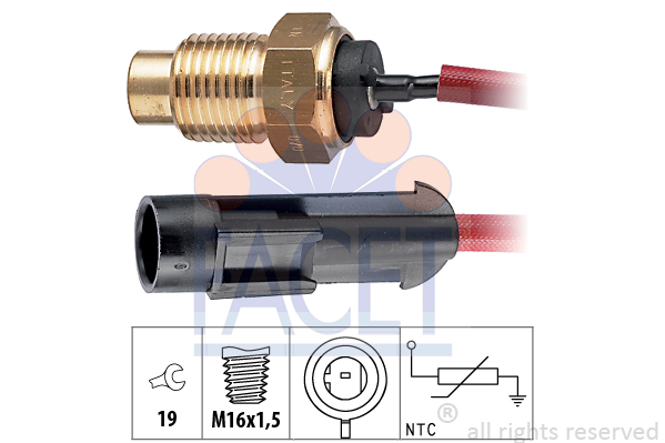 Senzor,temperatura lichid de racire 7.3175 FACET