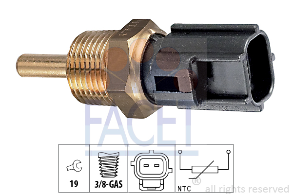 Senzor,temperatura lichid de racire 7.3230 FACET