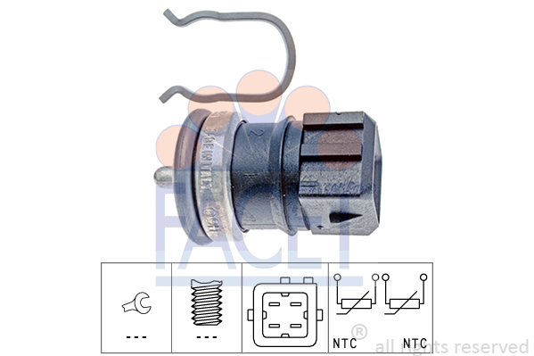 Senzor,temperatura lichid de racire 7.3251 FACET