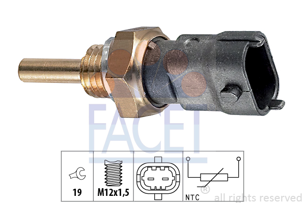 Senzor,temperatura lichid de racire 7.3264 FACET