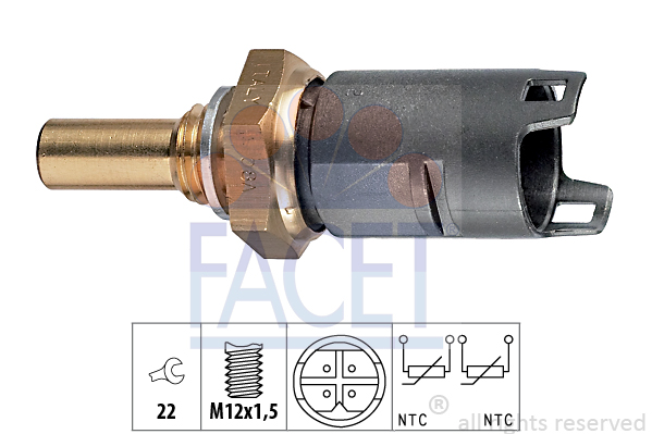 Senzor,temperatura lichid de racire 7.3274 FACET