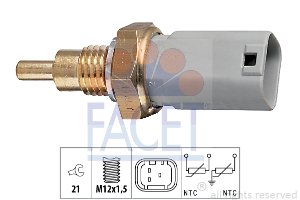 Senzor,temperatura lichid de racire 7.3277 FACET