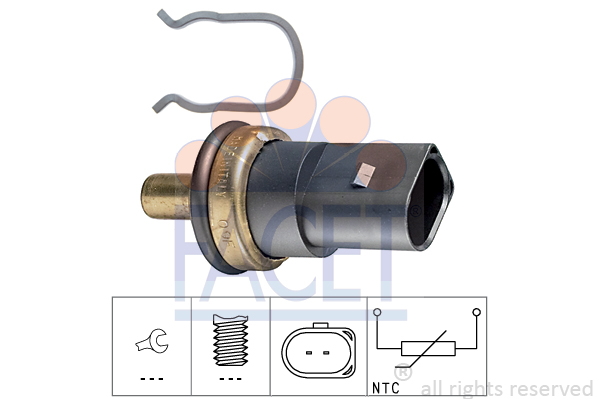 Senzor,temperatura lichid de racire 7.3278 FACET