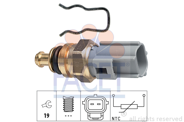 Senzor,temperatura lichid de racire 7.3285 FACET