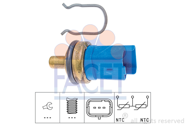 Senzor,temperatura lichid de racire 7.3293 FACET