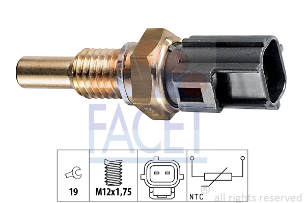 Senzor,temperatura lichid de racire 7.3294 FACET