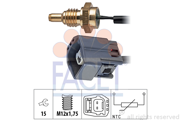 Senzor,temperatura lichid de racire 7.3295 FACET