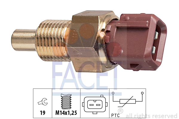 Senzor,temperatura lichid de racire 7.3308 FACET