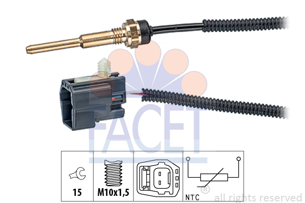 Senzor,temperatura lichid de racire 7.3331 FACET