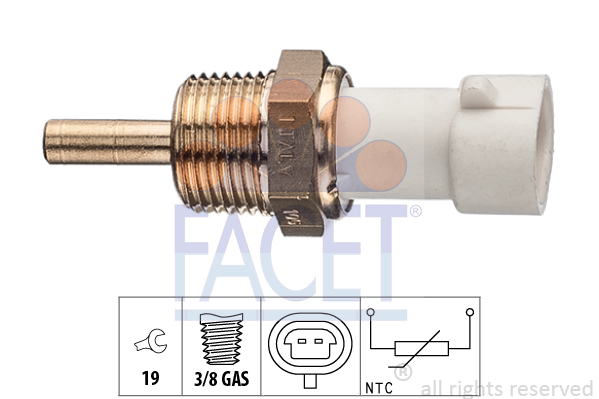 Senzor,temperatura lichid de racire 7.3335 FACET