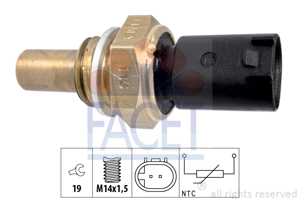 Senzor,temperatura ulei 7.3350 FACET