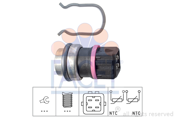 Senzor,temperatura lichid de racire 7.3353 FACET