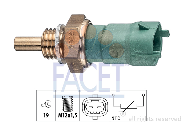 Senzor,temperatura combustibil 7.3364 FACET