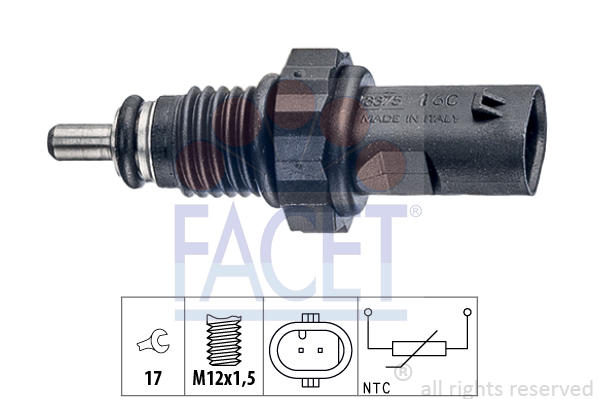 Senzor,temperatura lichid de racire 7.3375 FACET