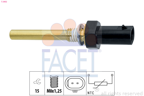 Senzor,temperatura ulei 7.3402 FACET