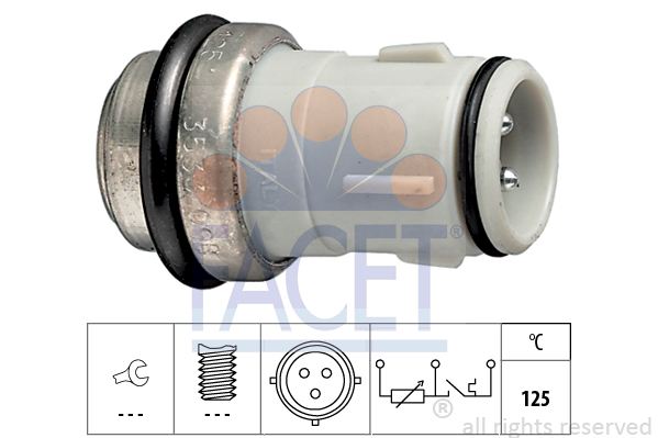 Senzor,temperatura lichid de racire 7.3533 FACET