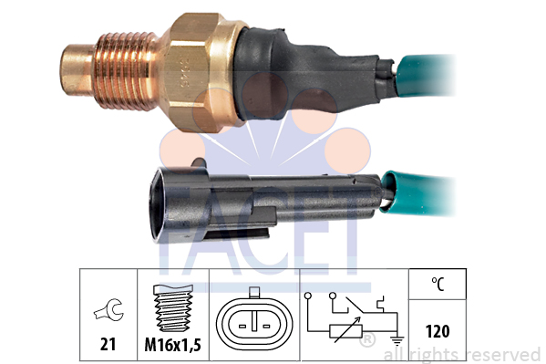 Senzor,temperatura lichid de racire 7.3546 FACET