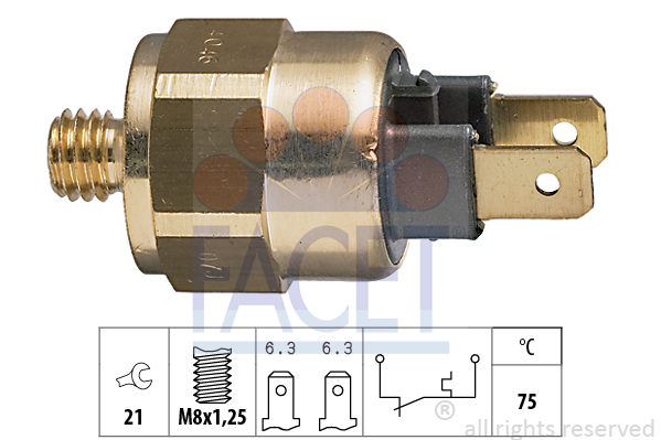 Comutator temperatura, racire 7.4046 FACET