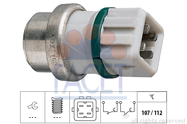 Comutator temperatura, racire 7.4104 FACET