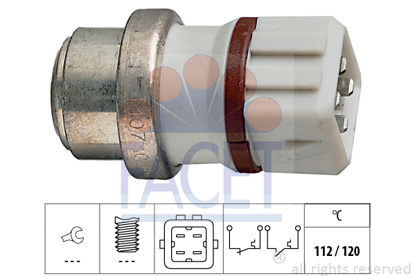 Comutator temperatura, racire 7.4107 FACET